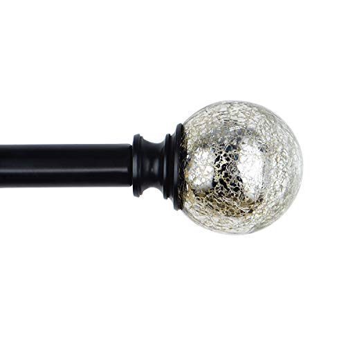 KAMANINA Crackle Glass Replacement Finials for 1 Inch Curtain rods, M6