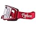 Typhoon Adult ATV MX Helmet Goggles Gloves Gear Combo Red with Red ( Large )
