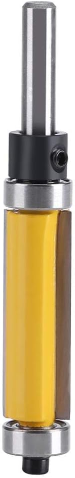 Gorgeri Flush Trim Straight Router Bit with Top and Bottom Bearing 1-1/2"H * 1/4" Shank Woodworking Tool - Image 5