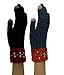 Women's Fleece Lined Acrylic Magic Glove with Touchscreen Technology 6 Pair (2 Tone Studs)