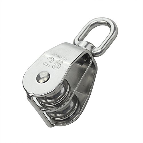 Stainless Steel Double Pulley Block Universal Head Lifting Crane For