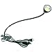 QUANS 5W 3 Colors LED COB Clip on Light Black 19.68 INCH 50 CM Tube Desk Flexible Table Bed Lamp Work Home Design lighting 110V 220V 85-265VAC with US Plug switch on off 500LM (Black)