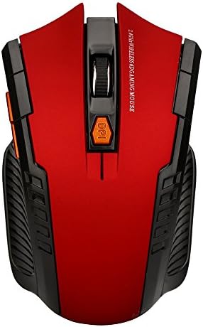 🤥🤥2.4Ghz-Mini-Wireless-Optical-Gaming-Mouse, Mice-USB-Receiver-For-PC-Laptop, Mice-For-PC-Laptop-Computer, Mini-Wireless-Mouse, Solid-Matte-Texture-Mouse (Red)
