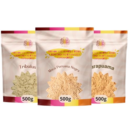 Kit Performance Masculina, Maca Peruana, Trib. e Marapuama | Ca.Nuts