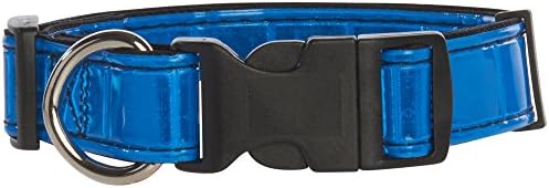 DC-024-L Reflective Collar, Reflects Light Up to 1,500 Times Brighter Than White Fabric, 1" Wide, Large, Blue