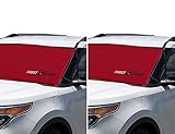 FrostGuard ProTec | Premium Winter Windshield Cover for Snow, Frost and Ice, 2 Pack – Cold Weather Protection for Your Vehicle – Red, Standard Size 60 x 32” Fits Cars, Sedans, Small Trucks and SUVs