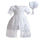 Newborn Baby Girls 3Pcs Organza Lace-Overlay