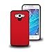 LUXCA Hybrid Dual Layer Defender Armor Case for Samsung galaxy J7 - Red Black Armor