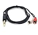 Duttek RCA to 1/4 Cable,1/4 to RCA Cable,1/4 inch TRS Stereo Jack Male to 2 RCA Male Audio Cable Splitter Adapter