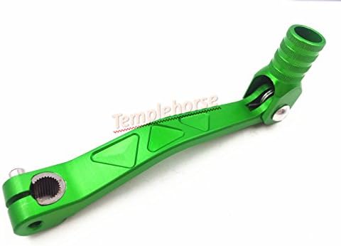 Templehorse Universal Aluminum Folding Gear Shift Shifter Lever Motorcycle Parts Gearshift For Stomp Demon X WPB Orion M2R Lucky MX Pit Bike Motocross (Green)