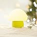 emoi Multicolor Rechargeable LED Baby Night Light, Silicone Cute Mushroom Night Lamp, Romantic Dim Mood Light with Tap Control (H0022G)