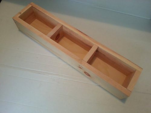 Crates &amp; Pallets divided box 23 3/8 x 5" x 3 1/2