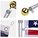 Gientan 20FT Telescopic Flag Pole, Extra Thick Heavy Duty Aluminum Flagpole Kit with 3x5 US Flag&Golden Ball Top for Commercial Residential Outdoor Use, Fly up 2 Flags