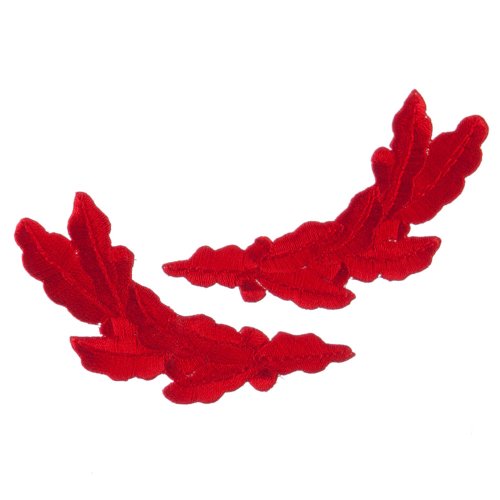 Oak Leaves Emblem Pair - Red OSFM