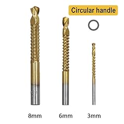 Step Drill Bit Set, Hss Titanium Serrated Twist