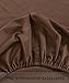 NTBAY Queen Fitted Sheet Only - Brushed Microfiber Deep Pocket Fitted Sheet - Soft, Wrinkle-Free, Fade-Resistant, Stain-Resistant, Hotel Quality Fitted Bed Sheet, Brown