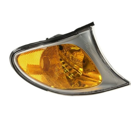 2002-2003-2004-2005 BMW E46 3-Series 320i 325i 330i 4-Door Sedan & Wagon Corner Park Light Turn Signal Marker Lamp (with Chrome Trim) Right Passenger Side (02 03 04 05)