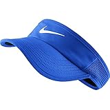 Nike Women's Featherlight Tennis Visor (Hyper Cobalt/Obsidian, X-Small/Small)
