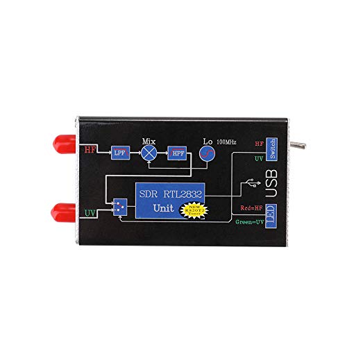 Walmeck RTL-SDR Radio Upconverter USB Tuner Receiver RTL2832U+R820T Tu 100KHz-1.7GHz Full Band