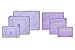 6 sets travel Organizers Packing Cubes Luggage Organizers Compression Pouches (Cherry purple)