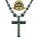 Dr. Kao® Magnetic Therapy Necklace Magnetic Necklace With Cross Pendant For Man Pain Relief For Father For Boyfriend For Him for Arthritis Pain Relief Magnets for Anxiety Relief for Carpel Tunnel