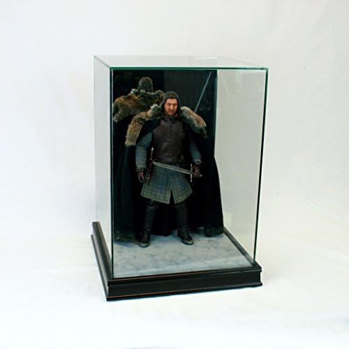 1/6Th Scale Figurine Display Case - Comic Figurine - Crystal Clear Glass Protection - Black Moulding