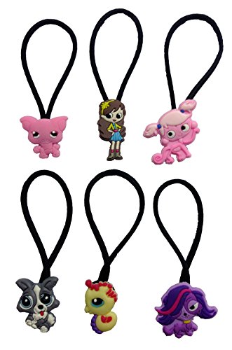 Pet Shop Hairband Ponytail Holder 6 Pcs Set #1