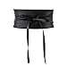 Women's Bowknot Faux Leather Wrap Around Self Tie Obi Cinch Waist Band Boho Belt