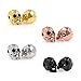 Faceted Black Skull Head Beads,Micro Pave CZ Bracelet Spacers,Men's Jewelry Making Supplies 8x13mm (10Pcs, Black)