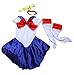 ANJAYLIA Female Sailor Moon Sailor Suit Party Nightclub Cosplay Costume (blue)