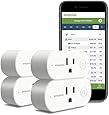 Emporia Smart Plug with Energy Monitor | 15A WiFi Smart Outlet | Emporia App | Alexa | Google | ETL Certified (Package of 4)
