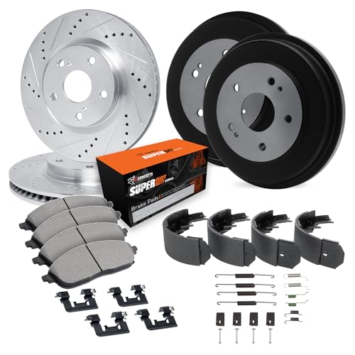 R1 Concepts Front and Rear Brake Kit Fits 1969 Buick Sportwagon| Super Duty Pad…