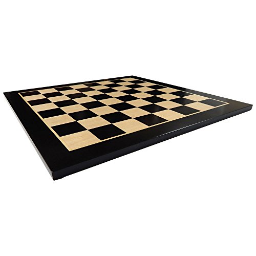 Klamath Chess Board with Inlaid Maple and Beech Wood - Board Only – 19 Inch