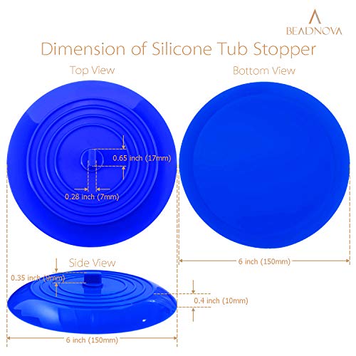 BEADNOVA Tub Drain Cover Bathtub Plug Bath Tub Plug Stopper Drain