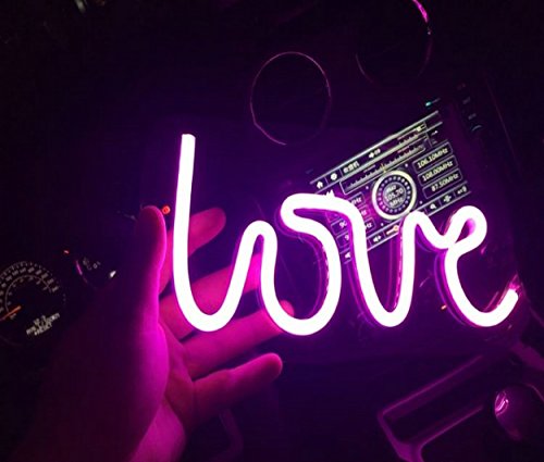 Neon Love Signs Light LED Neon Art Decorative Lights Wall Decor for Girls Bedroom House Bar Pub Hotel Beach Recreational (purple love) Neon Love Signs Light LED Neon Art Decorative Lights Wall Decor for Girls Bedroom House Bar Pub Hotel Beach Recreational (purple love)