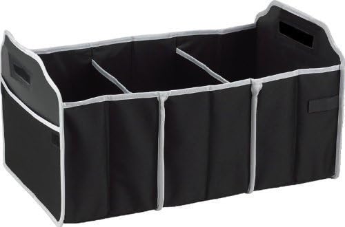 Collapsible Folding Flat Trunk Organizer For Car SUV Truck in Black, 4 Trunk Organizers By USA CASH AND CARRY - PrimeTrendz TM by PrimeTrendz TM