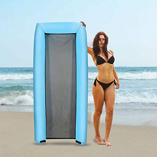 image for MIABOO Inflatable Pool Floats, Portable Floating Lounger Chair Water H