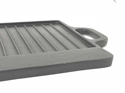 Aura Outdoor Products Rectangle Cast Iron Griddle - Perfect for Gas Grills and Stove Tops