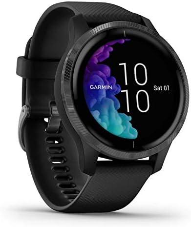 Garmin Venu GPS Smartwatch Black Slate AMOLED Display Music Pulse Ox