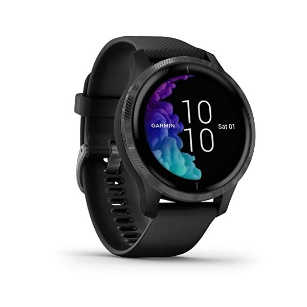 Garmin-Venu-GPS-Smartwatch-with-Bright-Touchscreen-Display-Features-Music-Body-Energy-Monitoring-Animated-Workouts-Pulse-Ox-Sensors-and-More-Black-with-Slate-Hardware Garmin Venu, GPS Smartwatch with Bright Touchscreen Display, Features Music, Body Energy Monitoring, Animated Workouts…