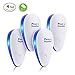 [2018 UPGRADED] Ultrasonic Pest Control Repeller - Electronic Pest Repeller, Pest Control - Repel Mouse, Bed Bugs, Mosquitoes, Spiders, Roaches, Non-toxic Eco-Friendly, Human & Pet Safe (4 PACKS)