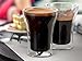 Anchor and Mill Double Walled Coffee Glasses, 7.5 Ounce Set of 2, Cappuccino Cups, Latte, Espresso, Nespresso, Value Plus Set