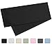 Body Pillowcase, 100% Cotton, 300 Thread Count, 21x60 Body Pregnancy Pillow Cover by Fits 20 x 54, Black
