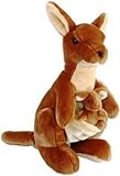 KANGAROO AND JOEY PLUSH STUFFED ANIMAL TOY 20" H