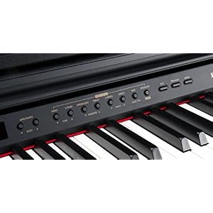 Classic-Cantabile-DP-50-SM-E-Piano-Digitalpiano-mit-Hammermechanik-88-Tasten-2-Anschlsse-fr-Kopfhrer-USB-LED-3-Pedale-Piano-fr-Anfnger-schwarz-matt