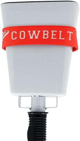 COWBELL Cowbelt Holster to Hold Bell for Cheering at Sporting Events - Red