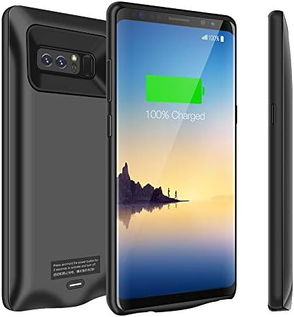 Galaxy Note 8 Battery Case, 5500mAh Slim Extend Battery Pack Charger Case, Rechargeable Portable Power Bank Charging Case for Samsung Galaxy Note 8-Black