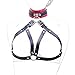 Strapon Collar Cupless Bra Leather – Davidsource Lockable Strapon Neck Collar with Sexy Cupless Bra Leather Restraint Chest Harness BDSM Bondage Sex Toythumb 1