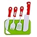 Acekid 20-Piece Kids Plastic Fruits Vegetables with Basket Cookware Cutting Food Set Stovetop Pretend Cooking Toys