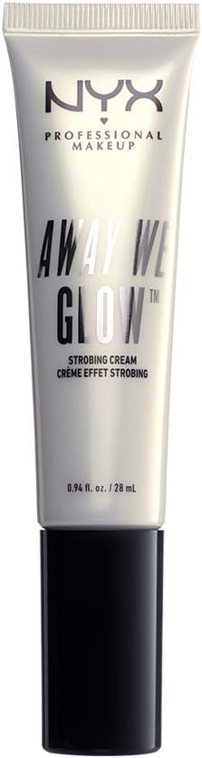 NYX PROFESSIONAL MAKEUP Away We Glow Strobing Cream, Bright Star, Gold Pearls, 0.94 Ounce (AWGSC01)